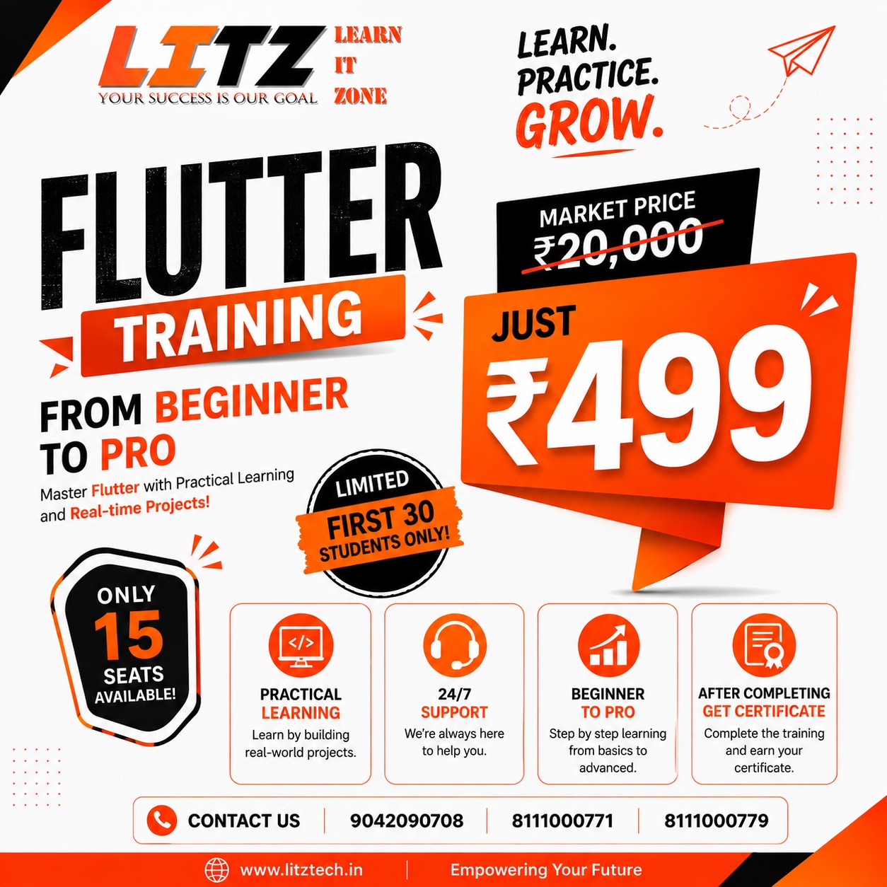 Flutter Training Poster